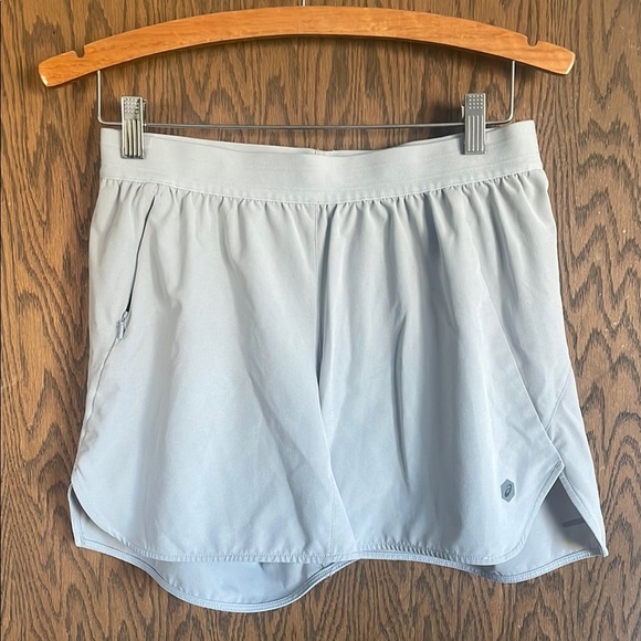 Women's Light Gray ASICS running Shorts - Picture 1 of 5